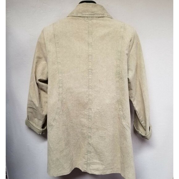 Marilu Womens Cotton Brown Embroidered Jacket Shirt 3/4 Sleeve Made in Italy - Picture 2 of 11